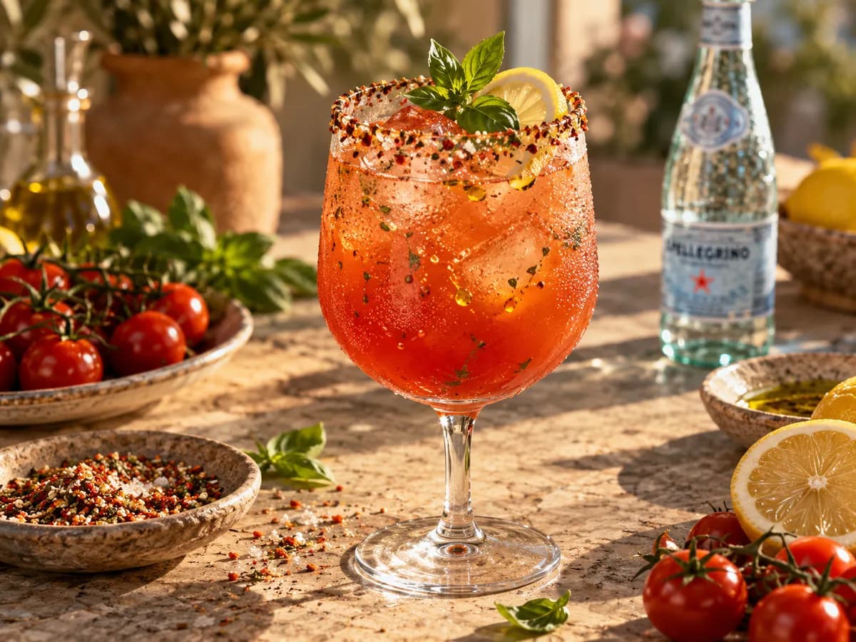 Baharatlı Domates & Limon Spritz