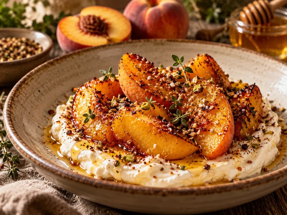 Karamelize Şeftali & Mascarpone